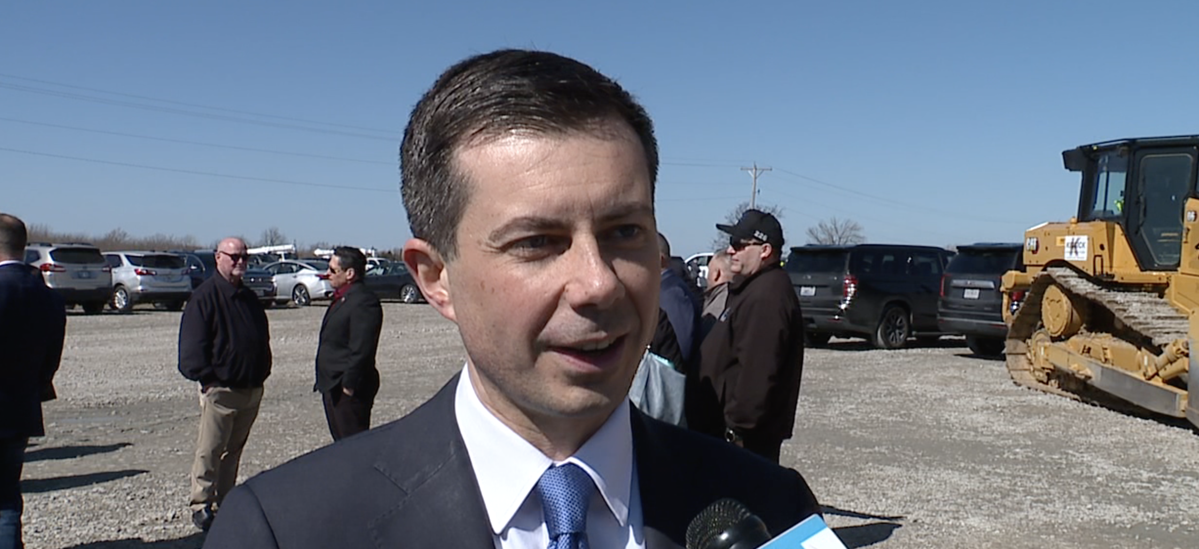Pete Buttigieg impressed by new single terminal at KCI, site of future Panasonic plant
