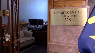The Indiana Department of Education office at the statehouse